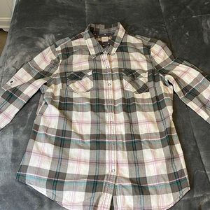 Button up plaid shirt
